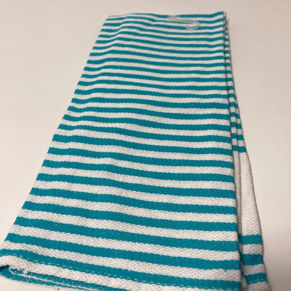 Striped Blue Kitchen Hand Towel Crabs - Picture 9 of 10
